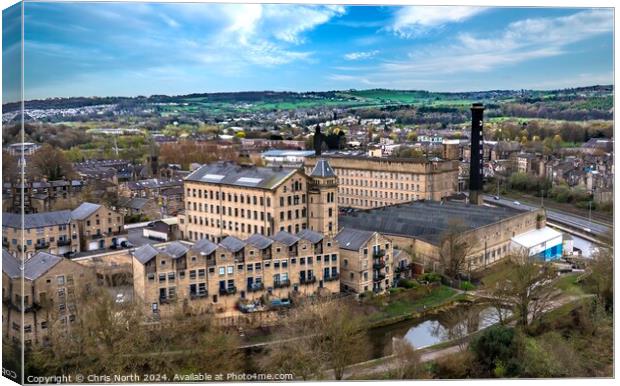 Bowling Green Mills, Bingley. Canvas Print by Chris North