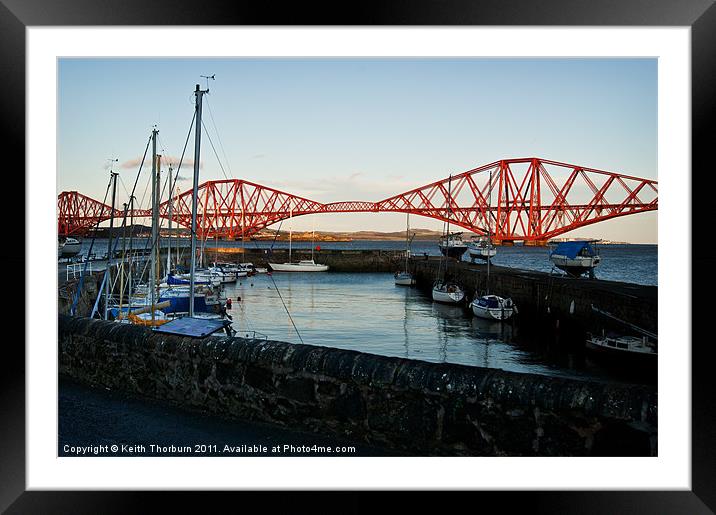 South Queensferry Harbour Framed Mounted Print by Keith Thorburn EFIAP/b
