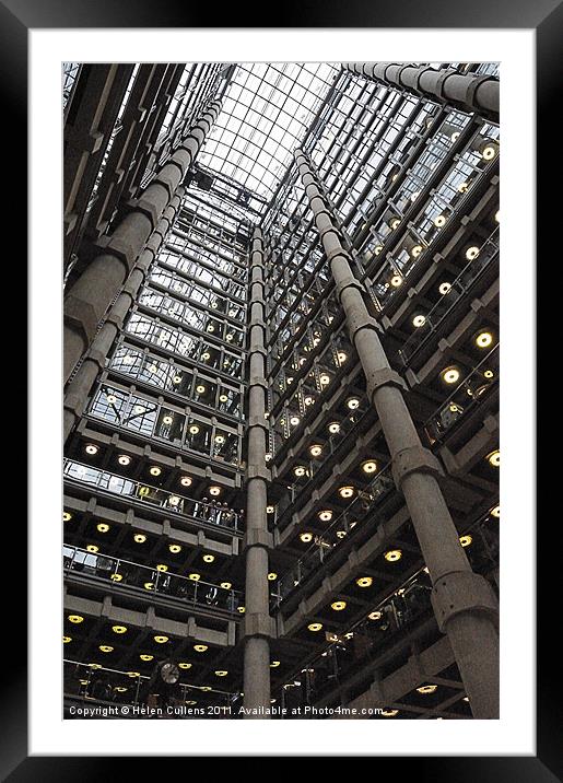 INSIDE LLOYDS OF LONDON Framed Mounted Print by Helen Cullens