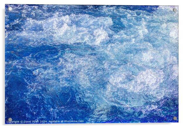 Jacuzzi Water Abstract Acrylic by David Pyatt
