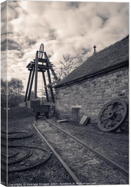 The old pit head Canvas Print by Ironbridge Images