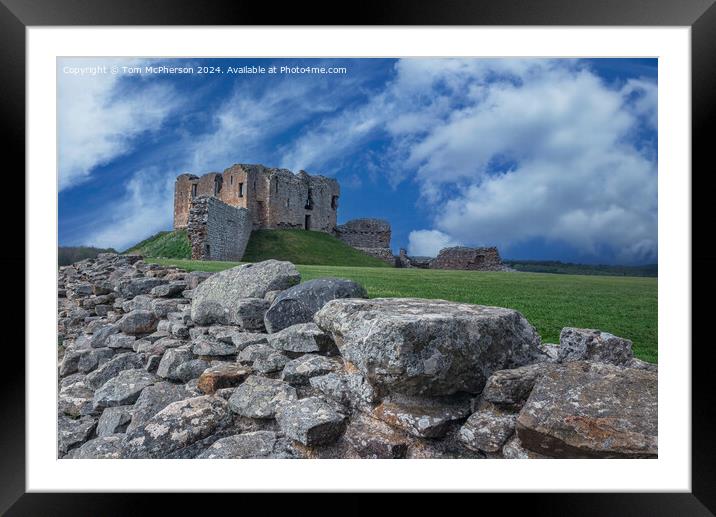 Majestic Duffus Castle Moray Framed Mounted Print by Tom McPherson