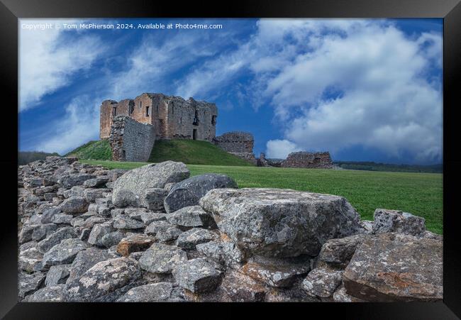 Majestic Duffus Castle Moray Framed Print by Tom McPherson