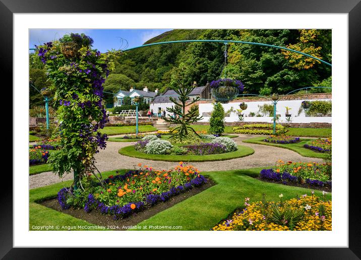 Walled Garden at Kylemore Abbey, County Galway Framed Mounted Print by Angus McComiskey