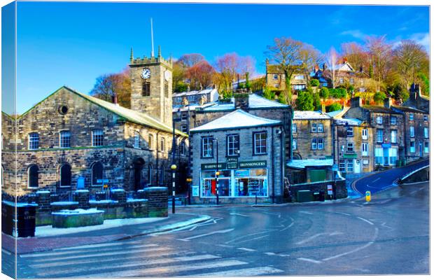 Holmfirth Canvas Print by Alison Chambers