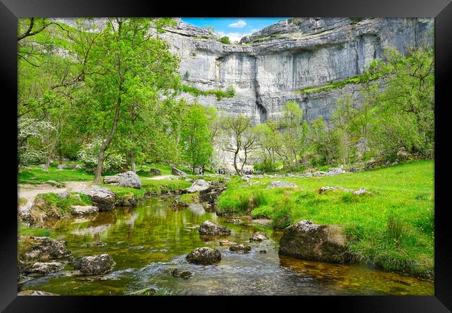 Malham Cove Framed Print by Alison Chambers