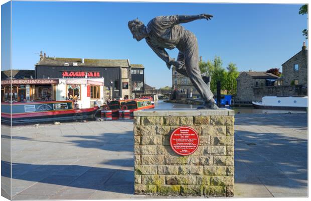 Freddie Trueman Skipton Canvas Print by Alison Chambers