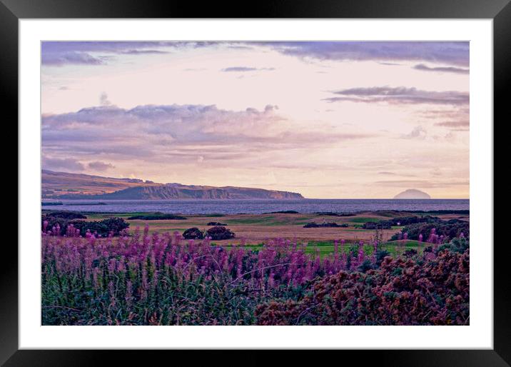 Ayrshire coast from Prestwick Framed Mounted Print by Allan Durward Photography