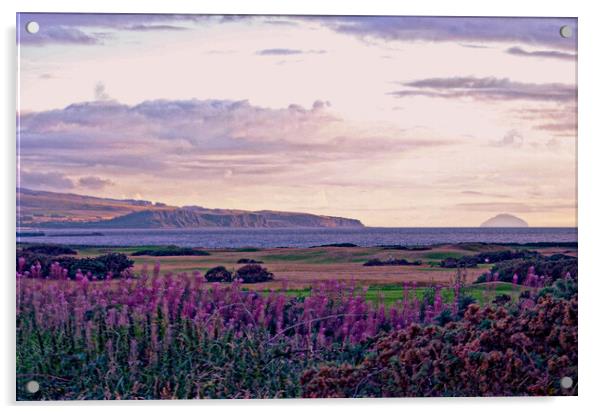 Ayrshire coast from Prestwick Acrylic by Allan Durward Photography