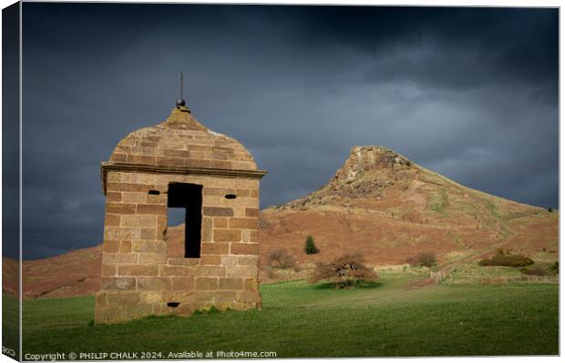 Roseberry topping mood 1073 Canvas Print by PHILIP CHALK