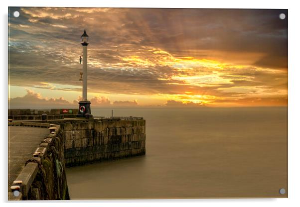 Bridlington East Yorkshire Coast Acrylic by Tim Hill