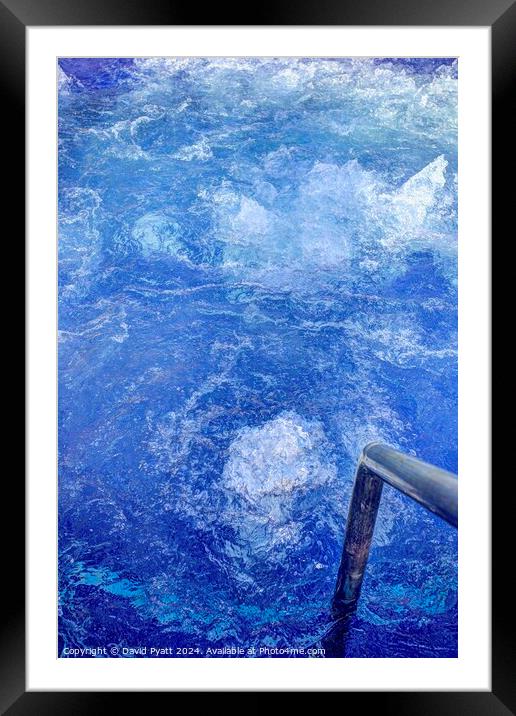 St Lucia Jacuzzi Abstract Framed Mounted Print by David Pyatt