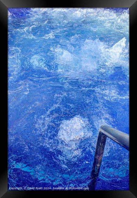 St Lucia Jacuzzi Abstract Framed Print by David Pyatt