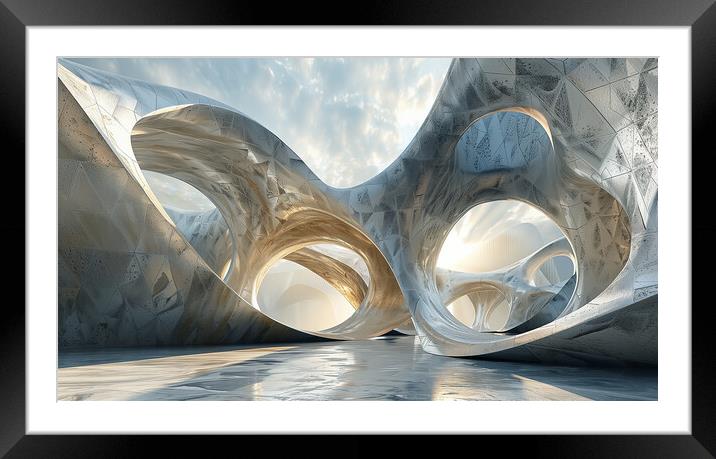Abstract patterns in Architecture Framed Mounted Print by T2 