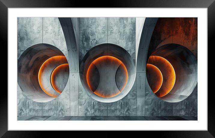 Abstract patterns in Architecture Framed Mounted Print by T2 