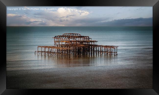 West Pier Brighton Framed Print by Tom McPherson
