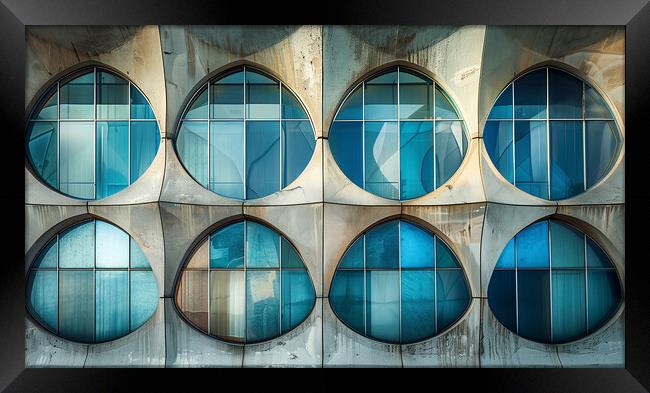 Abstract patterns in Architecture Framed Print by T2 