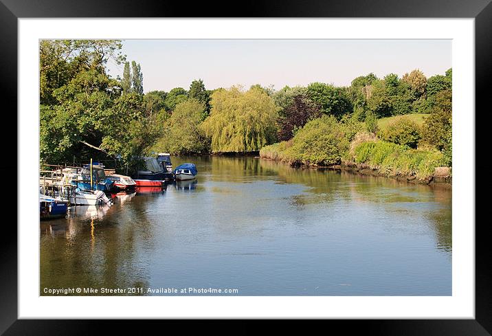 Riverside Reflections 2 Framed Mounted Print by Mike Streeter