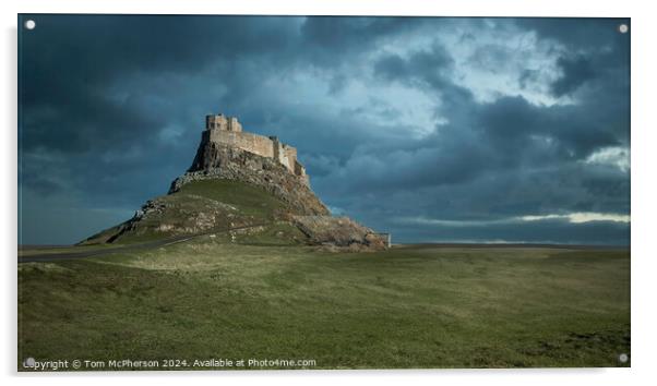 Lindisfarne Castle Acrylic by Tom McPherson