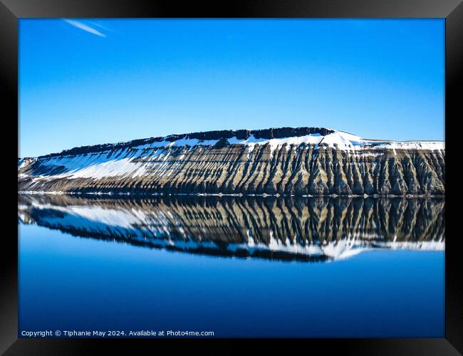 Arctic Reflections Framed Print by Tiphanie May