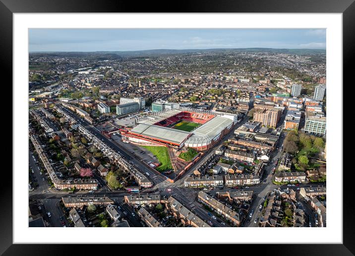 Bramall Lane Framed Mounted Print by Apollo Aerial Photography