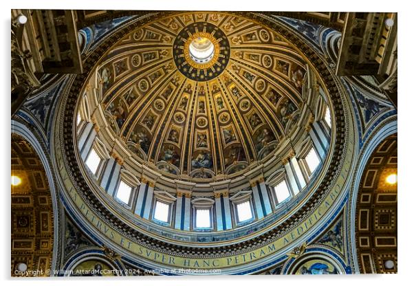 Dome of St. Peter's Basilica Acrylic by William AttardMcCarthy