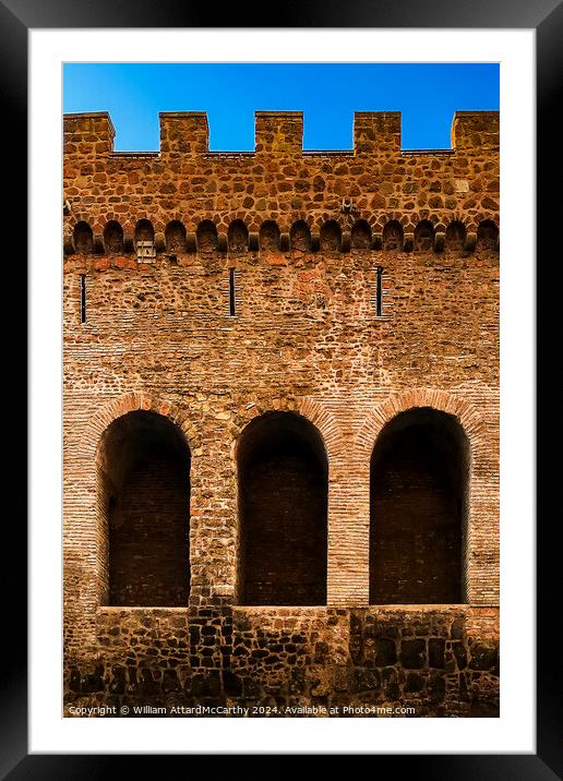 Ancient Guardians: Vatican Walls Framed Mounted Print by William AttardMcCarthy