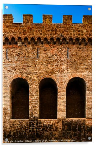 Ancient Guardians: Vatican Walls Acrylic by William AttardMcCarthy