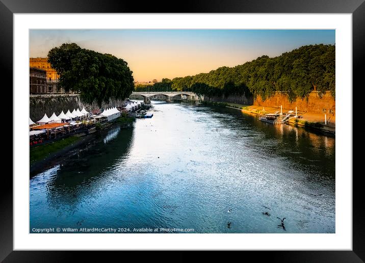 Tevere Framed Mounted Print by William AttardMcCarthy