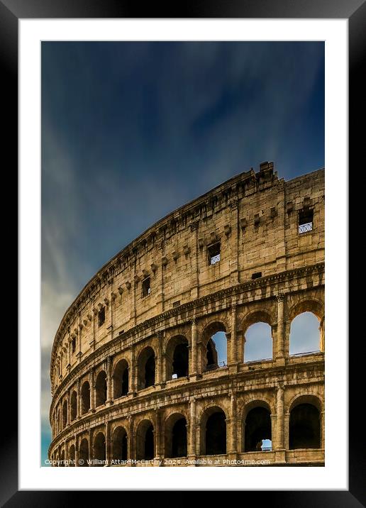 Colosseum Arches: Skyline Majesty Framed Mounted Print by William AttardMcCarthy