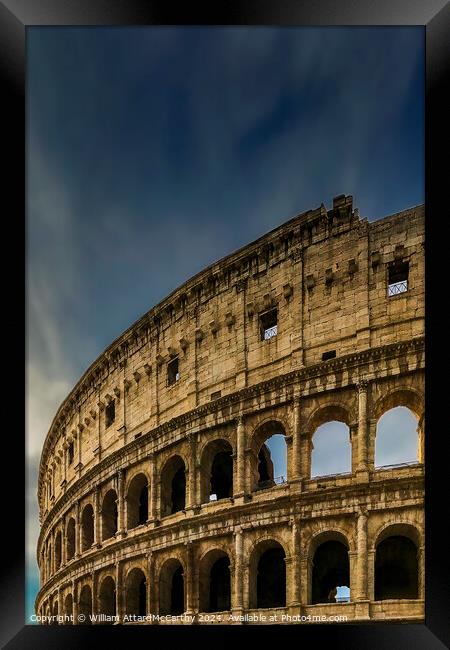 Colosseum Arches: Skyline Majesty Framed Print by William AttardMcCarthy