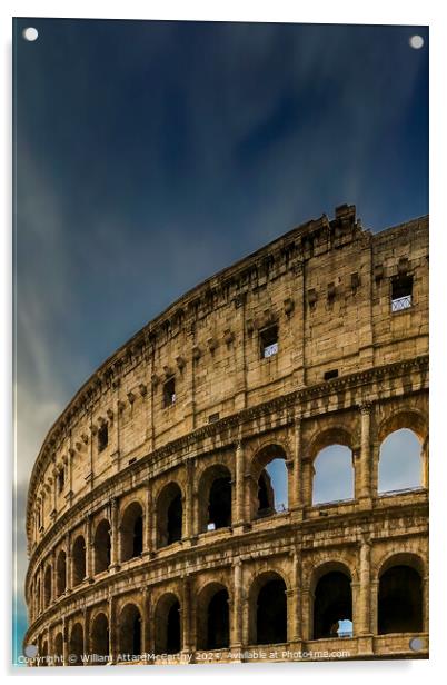 Colosseum Arches: Skyline Majesty Acrylic by William AttardMcCarthy