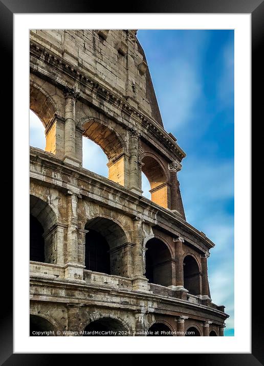 The Colosseum Framed Mounted Print by William AttardMcCarthy