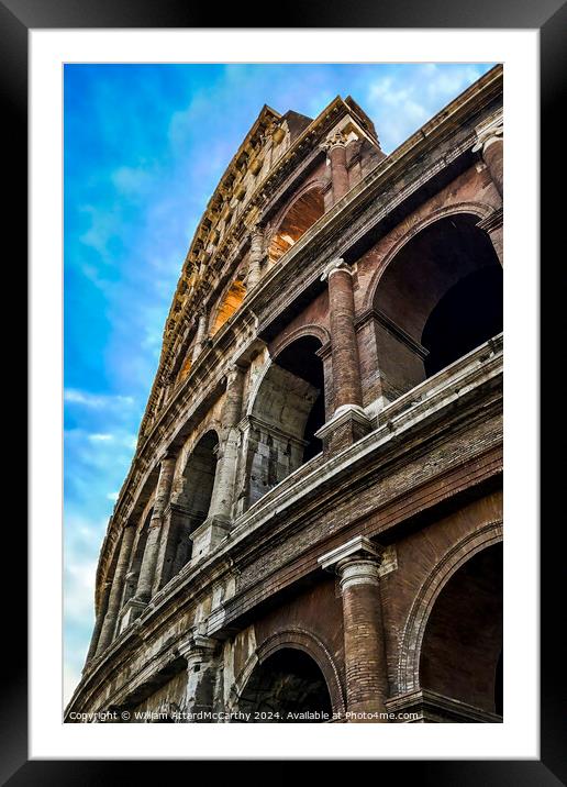 Colosseum Archways: Majestic Perspective Photograp Framed Mounted Print by William AttardMcCarthy