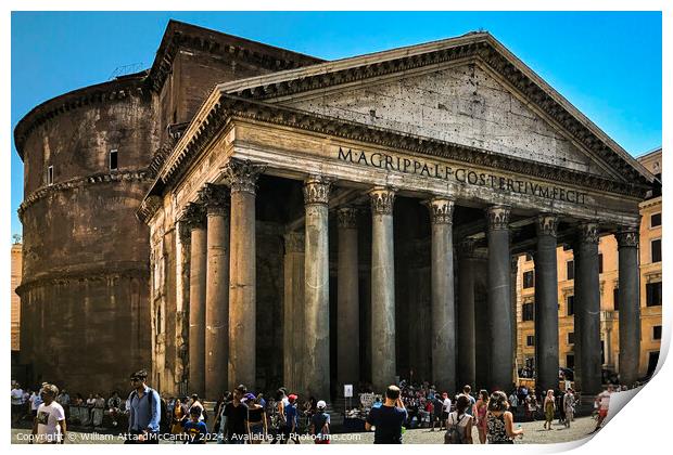 Iconic Pantheon: Ancient Roman Architecture Print by William AttardMcCarthy