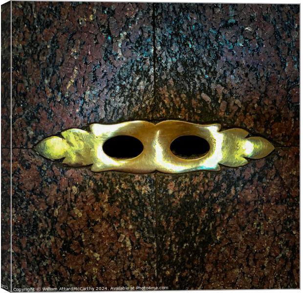Abstract: Pantheon Drain Holes Canvas Print by William AttardMcCarthy