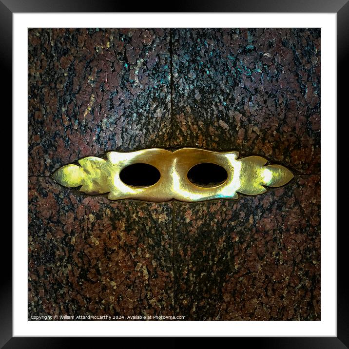 Abstract: Pantheon Drain Holes Framed Mounted Print by William AttardMcCarthy