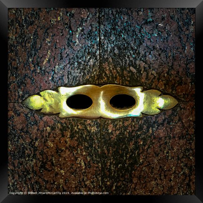 Abstract: Pantheon Drain Holes Framed Print by William AttardMcCarthy