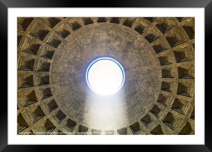 Pantheon Oculus: Abstract God's Rays Framed Mounted Print by William AttardMcCarthy