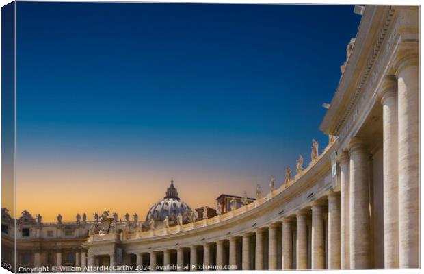 St. Peter's Square Canvas Print by William AttardMcCarthy
