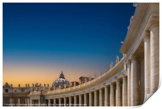 St. Peter's Square Print by William AttardMcCarthy