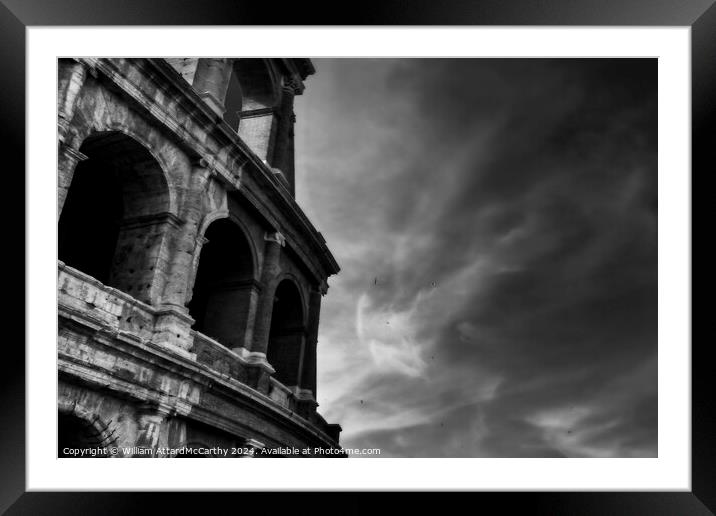 Colosseum Arches: Sky's Embrace Framed Mounted Print by William AttardMcCarthy