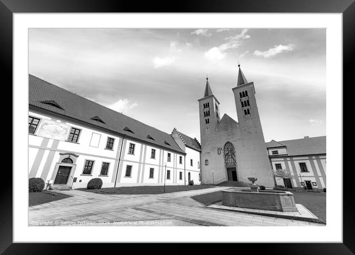 Premonstratensian Monastery from 12th century. Framed Mounted Print by Sergey Fedoskin