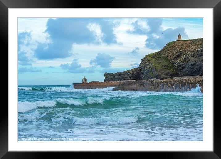 Portreath in Cornwall  Framed Mounted Print by Ian Stone