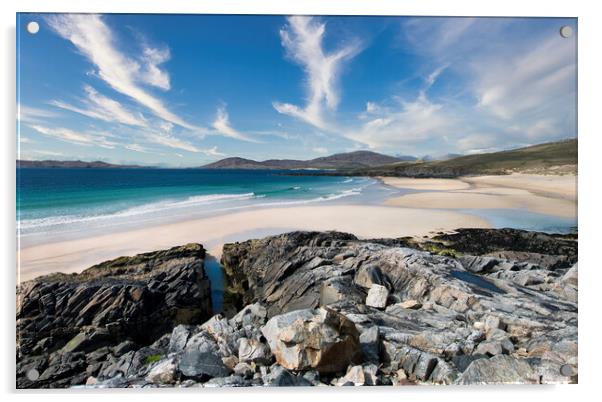 Traigh Iar, Isle of Harris Acrylic by Karl Oparka