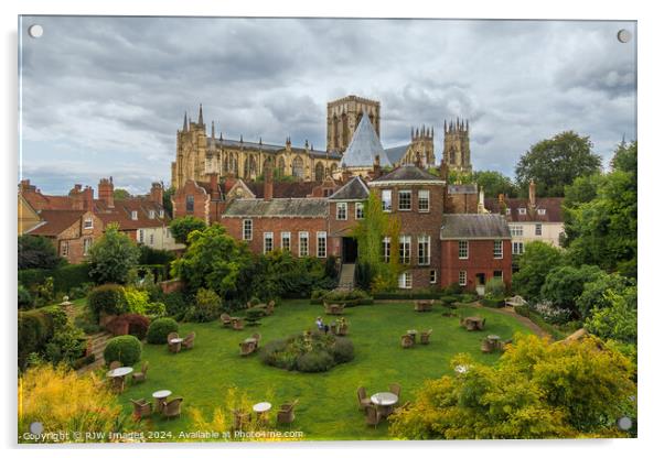 York Minster and Grays Court Hotel Acrylic by RJW Images