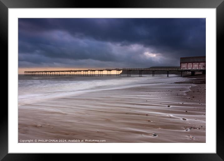 Saltburn by the sea 1075 Framed Mounted Print by PHILIP CHALK
