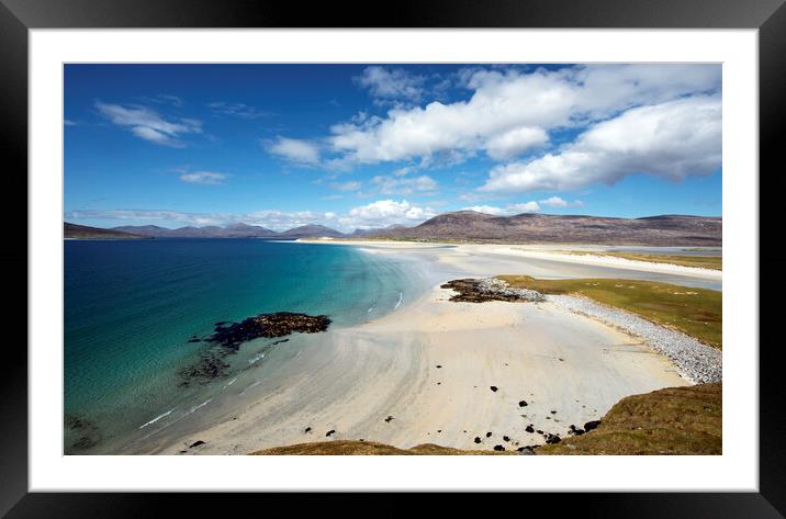 View over Luskentyre Beach Framed Mounted Print by Karl Oparka