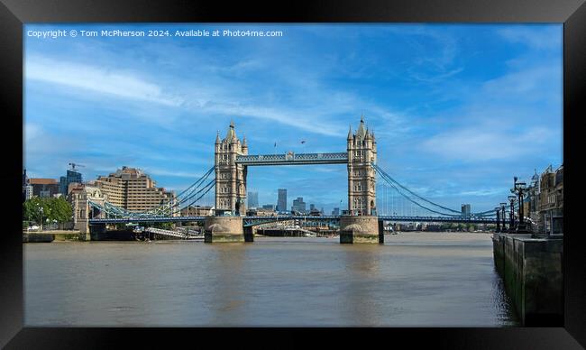 Tower Bridge, London Framed Print by Tom McPherson