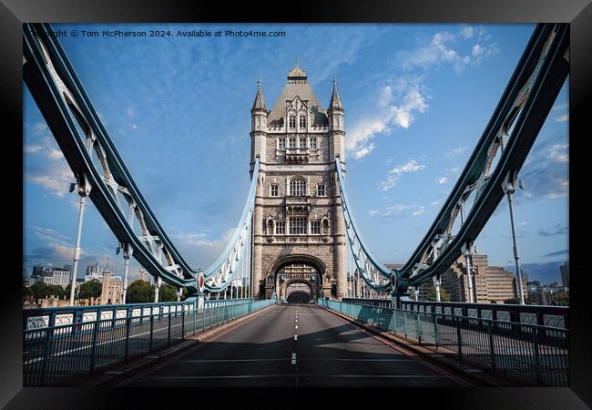 Tower Bridge Framed Print by Tom McPherson